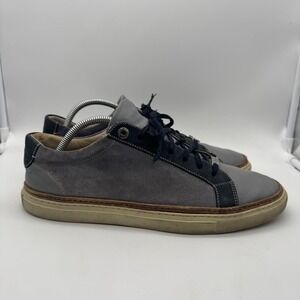 Paul & Shark Shoes Mens Size 42‎ Gray Blue Leather Suede Low Top Casual Sneakers